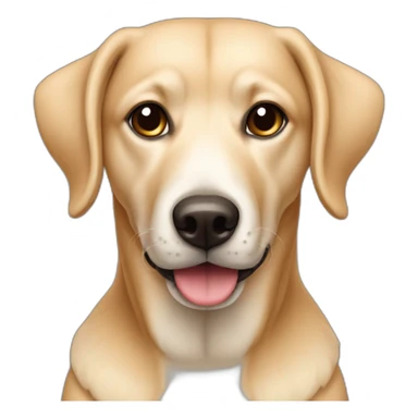 Chien beige oreille poitue sticker