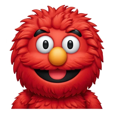 Elmo with his face removed sticker