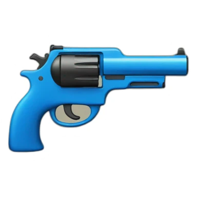 blue gun sticker