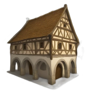 medieval town hall sticker
