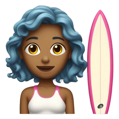 surfeuse peau matte sticker