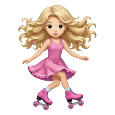 fairy on roller skates sticker