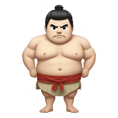 Sumo wrestler sticker