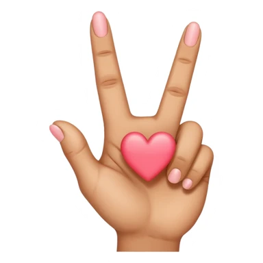 hand korean finger heart emoji that has the middle finger sticking out sticker