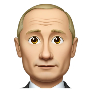 Vladimir Putin with a crazy jawline  sticker
