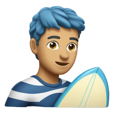 Leniwiec na desce do surfingu  sticker