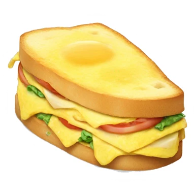 Omelette sandwich sticker