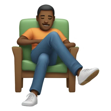 Me with my feet kicked up  sticker