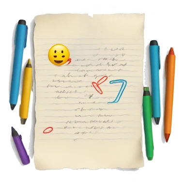 Handwriting to Text. colorful drawings. Near is pen sticker