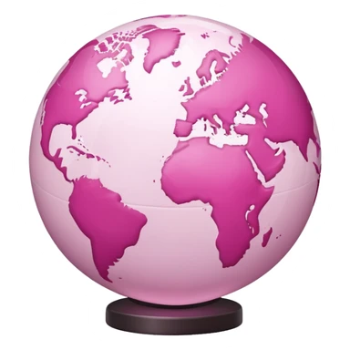 mix light pink dark pink and white girly globe with WWW in big letters under it.
It looks like an internet bar icon. sticker