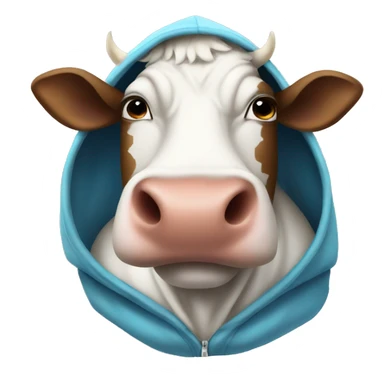Cow In A Hoodie  sticker