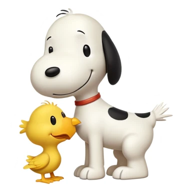 Snoopy and woodstock sticker