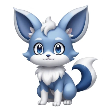 Minccino-Espurr-Meowstic-creature-hybrid, full body  sticker