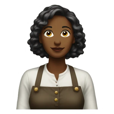 woman upright hanging painting sticker