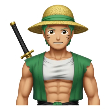 one piece zoro in land of wano sticker