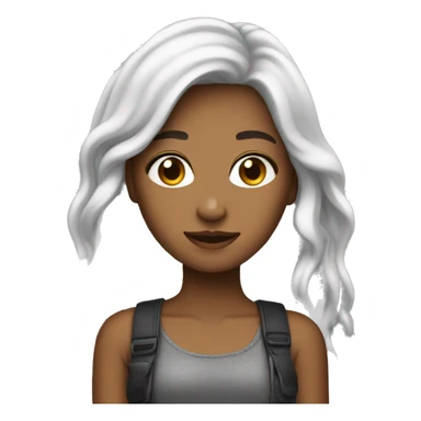 create an emoji of a girl that is popstar, actor, adventurous sticker
