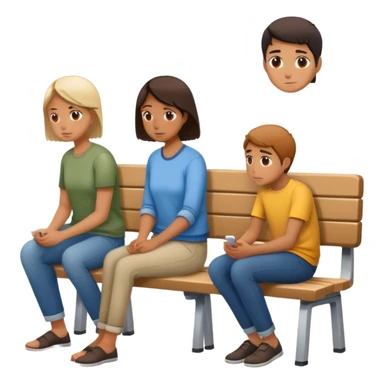 people facing away sitting  sticker