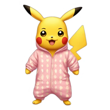 Pikachu en pijama sticker