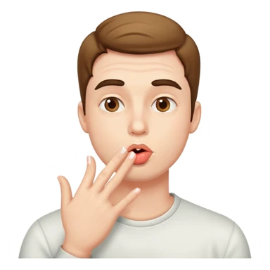 guy blowing kisses sticker