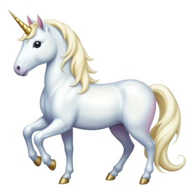 milky colored unicorn sticker