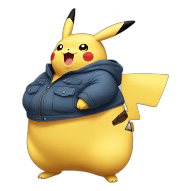 Obesity-PregnantPikachu-verylargeroundbelly sticker