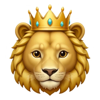 León con corona sticker