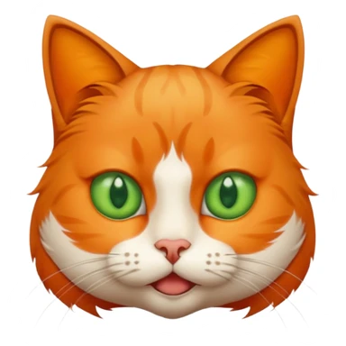 A cat with annoying face sticker
