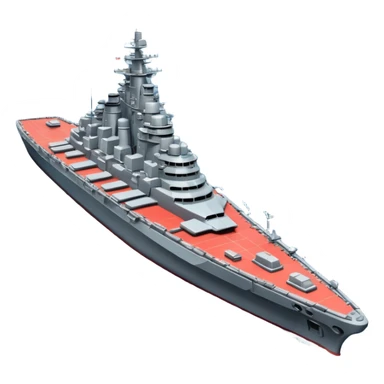 battleship arial view sticker