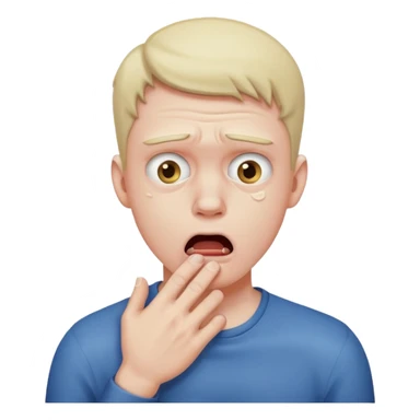 a man choking himself  sticker