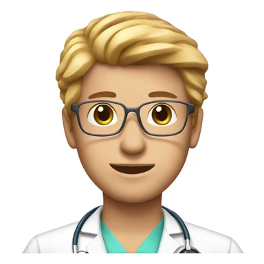 Doctor pink Scrub sticker