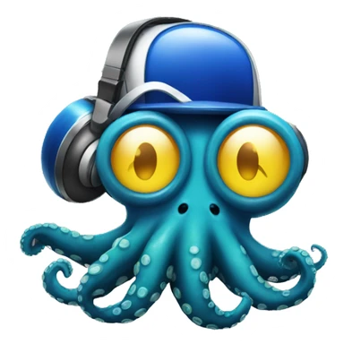 Dj octopus sticker