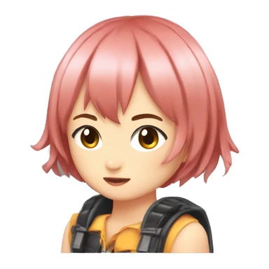 kasane teto twin drills hair sticker