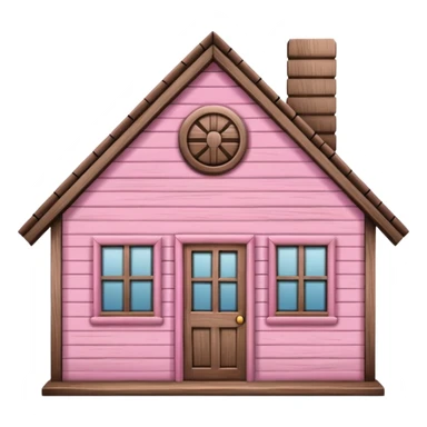 home sign  with lines pink sticker