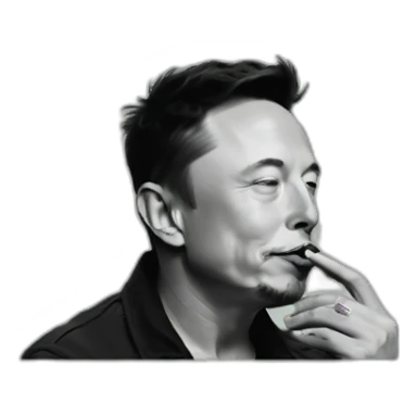 elon musk smoking weed on joe rogan sticker