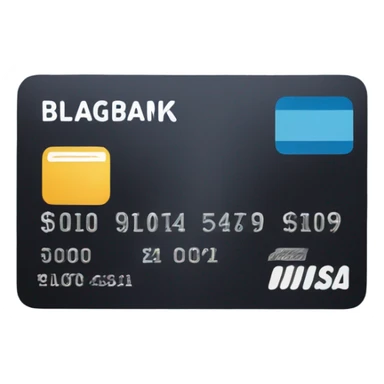 BLAG bank credit card  sticker