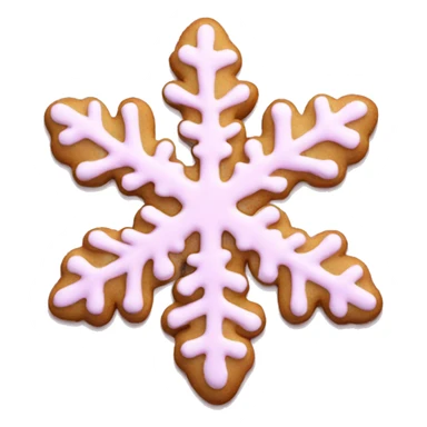 Light pink snowflake cookies sticker