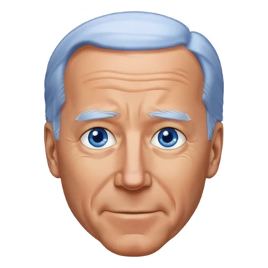 Joe Biden with blue eyes sticker