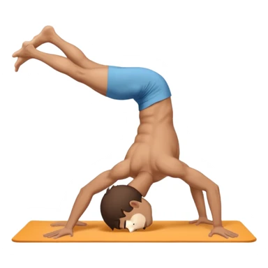 downward dog boy yoga pose sticker