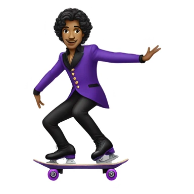 Prince Rogers Nelson roller skating  sticker