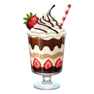 dessert in a glass sticker
