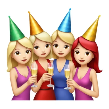 girls party in club sticker