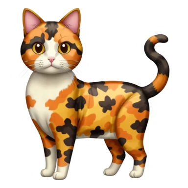 Tortoiseshell Cat Breed Full Body sticker