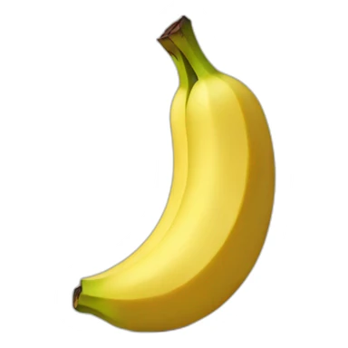 half-eaten banana sticker