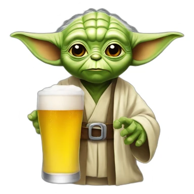 yoda-drink-a-beer sticker