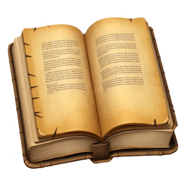 open old book low poly sticker
