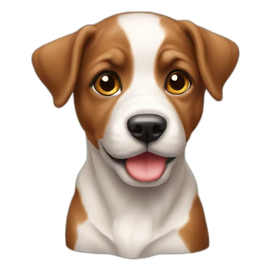 Chiot sur veau sticker