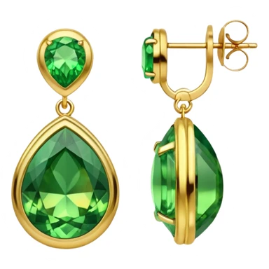 green yellow earring sticker