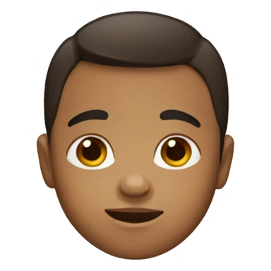 Tan baby boy with straight dark brown hair  sticker