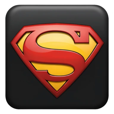 Superman Symbol Man of Steel black sticker