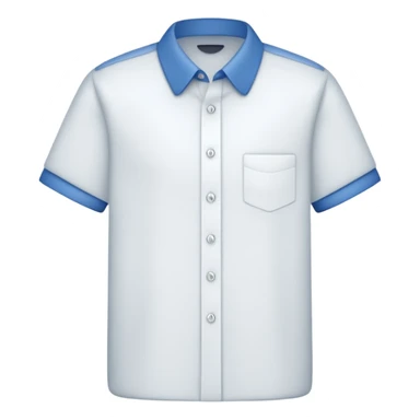 white collared shirt short sleeves sticker